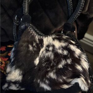 Coever Carriage Company genuine leather, hide and suede purse